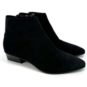Aquatalia Fire Suede Ankle Boot Booties Black 7